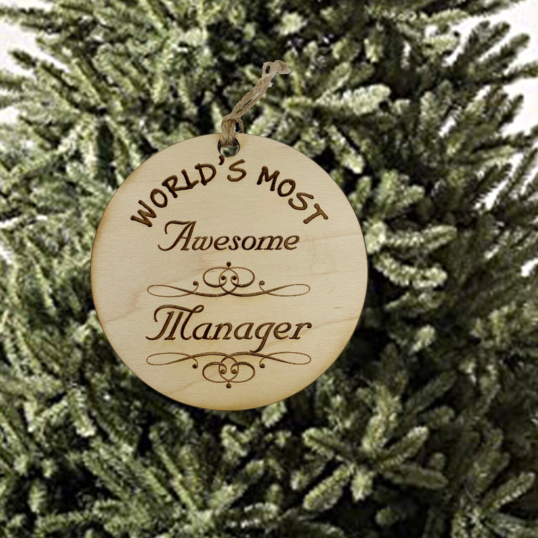 Worlds most Awesome Manager - Ornament Worlds most Awesome Manager - Ornament